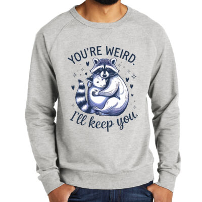 You are weird:-) Organic French terry crewneck Thumbnail