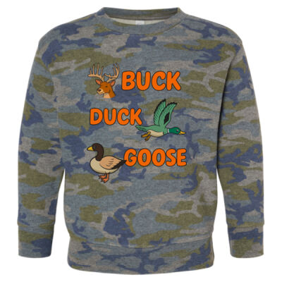 Buck duck goose Toddler Crewneck Thumbnail